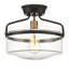 Plafonnier semi-encastré 1 lumière 13,25 po Pollak-2078847296