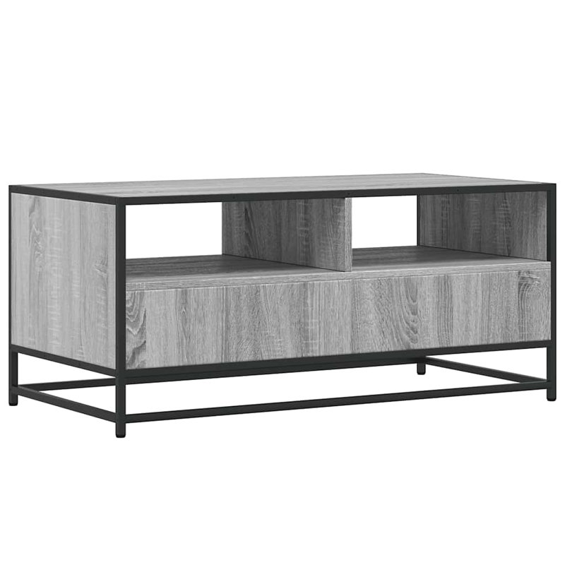 Coffee Table with Storage, Grey 