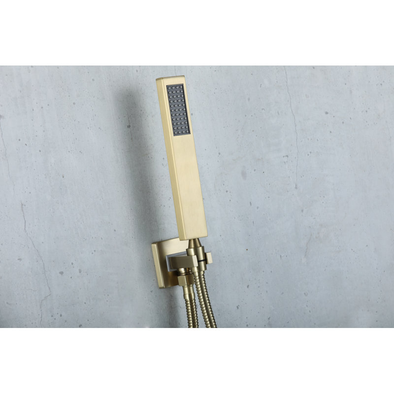 All-In-One Kit with Rough in-Valve, Brushed Gold