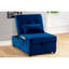 Méridienne convertible en velours bleu marine