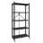 Jahod 5-Tier Foldable Metal Shelving Unit with Wheels-1401567784-1408971308