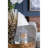 D4x6 Ancell Lidded Glass Jar with Finial Top and Ribbed Sides, Perfect for Storage and Display in Any Room