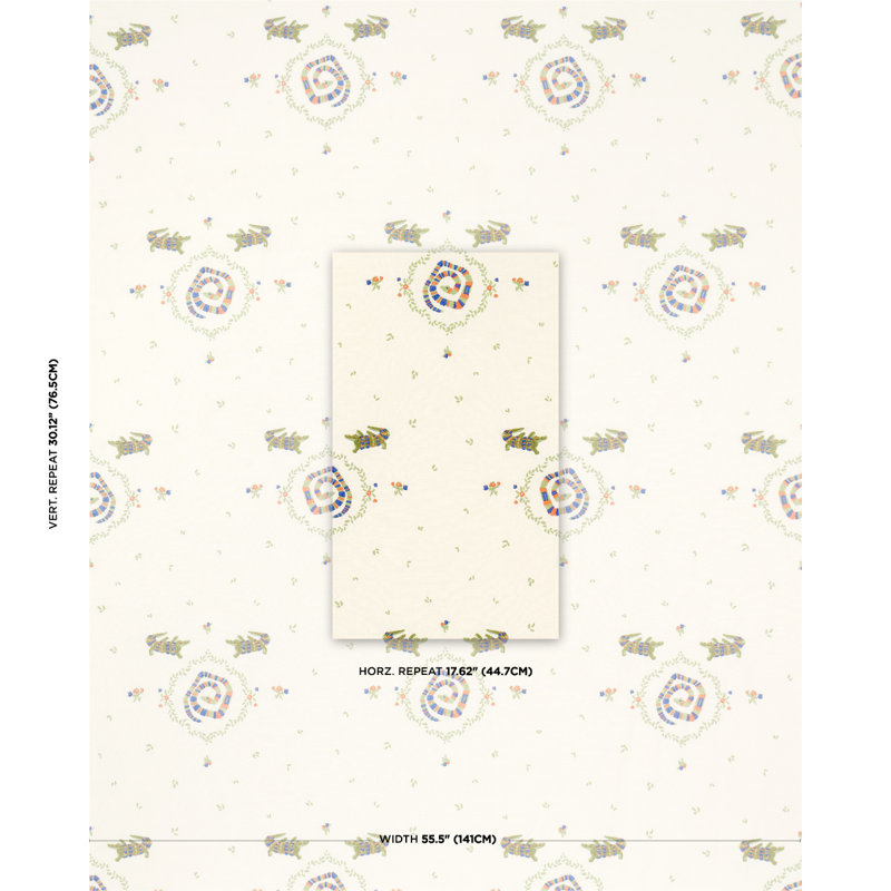 Schumacher X Backdrop Reptilia Embroidery Fabric