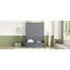 Grand lit escamotable mural avec coussin, gris-316457256