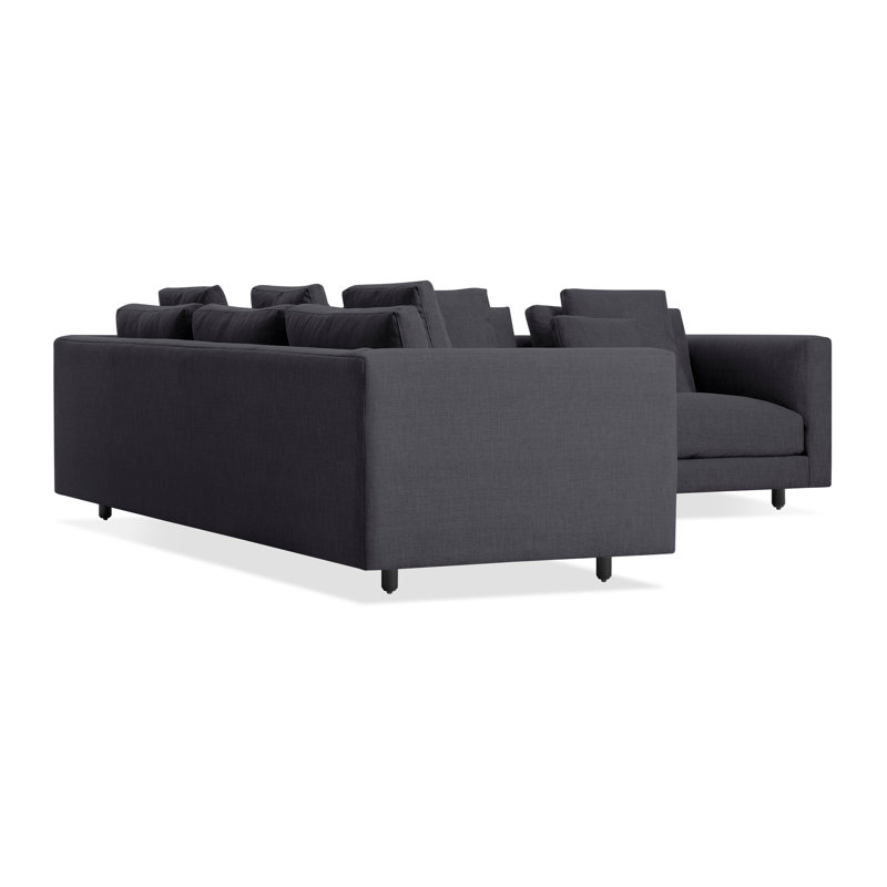 Hands Down Sectional, Right Hand Facing, Tofte Navy, Tofte Navy Polyester Blend