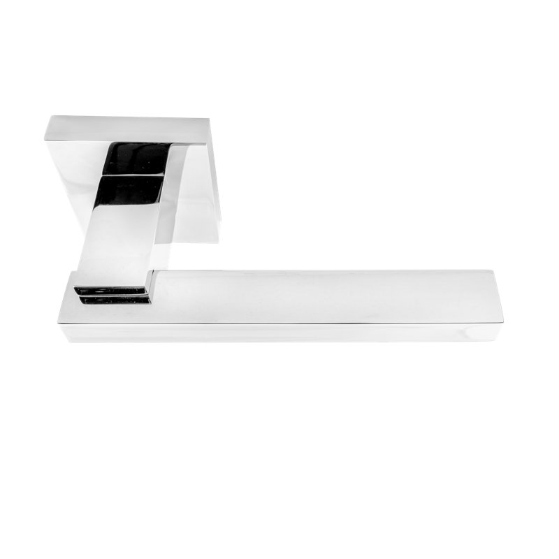Full Double Dummy Door Lever Set, Polished Stainless Steel