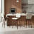 26" Modern Swivel Counter Height Bar Stool with Performance Fabric Upholstery, Curved Back, Bentwood Frame & Black Footrest, Ivory Fabric/Walnut Finish – Melissa by Pipp & Liv (Single)-308113208