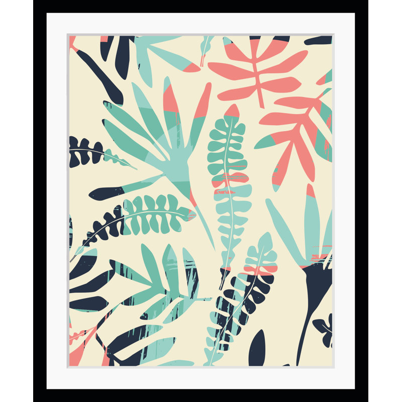 Leaves - Single Picture Frame Print, 60 cm H x 50 cm W