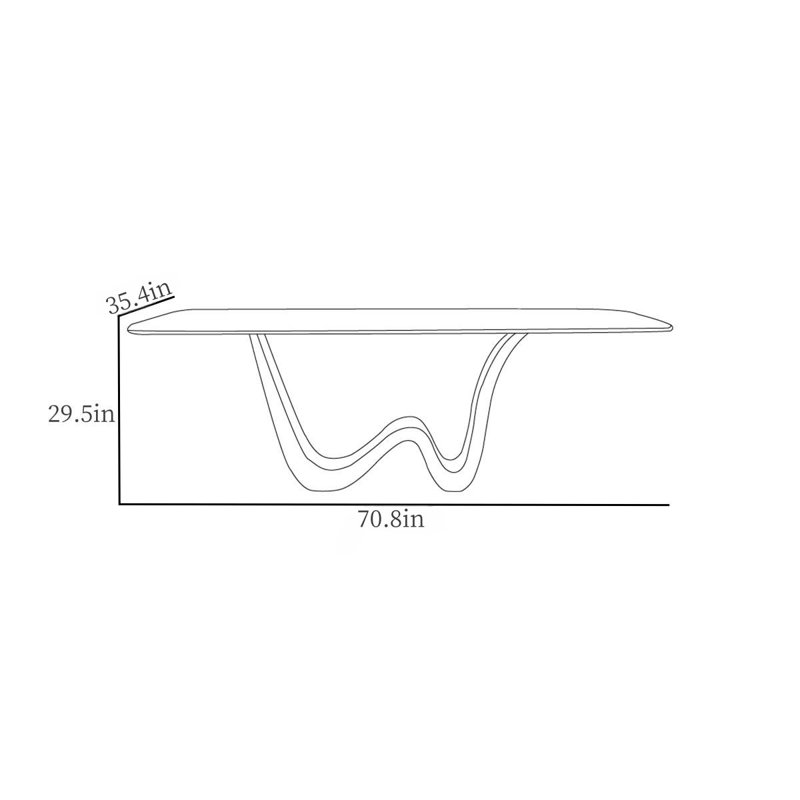 Ratka, 29.5"H x 70.8"L x 35.4"W