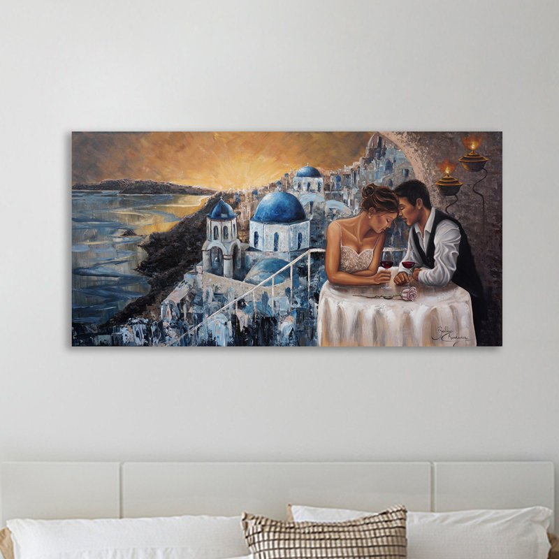 Heaven On Earth, Santorini - Wrapped Canvas Print, 30 cm H x 61 cm W