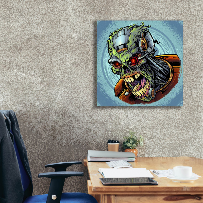 «Tilghmanton Cyborg Zombie» sur toile, H 26 po x l 26 po x P 1,5 po