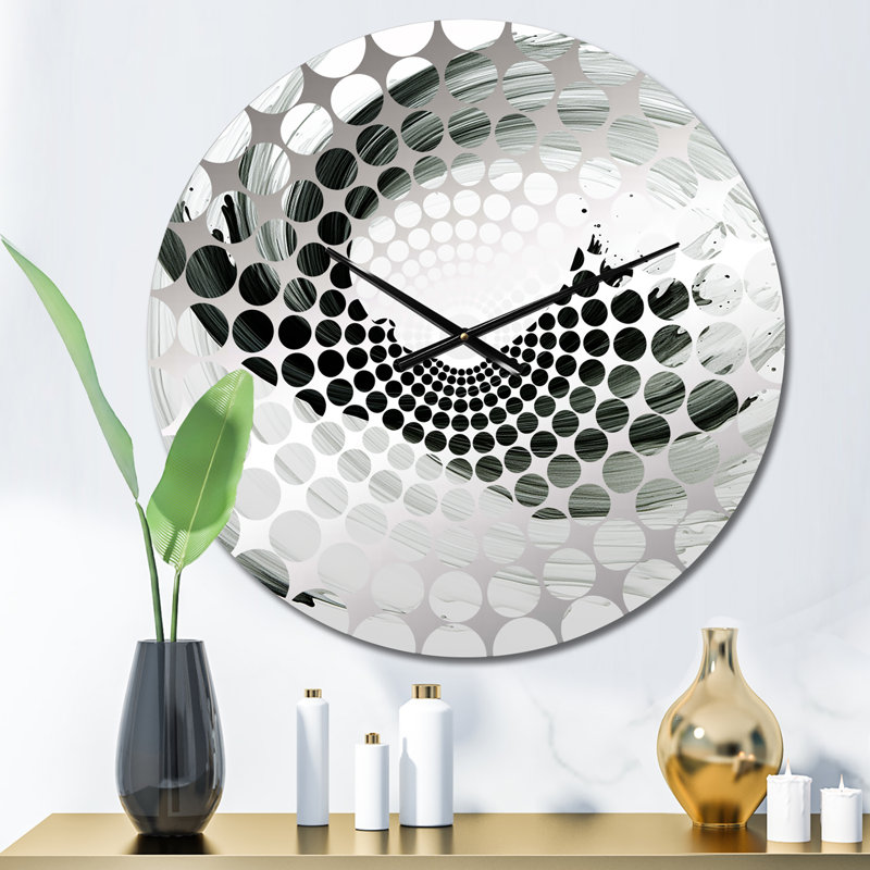 Assie - Horloge murale peinture abstraite, Petit