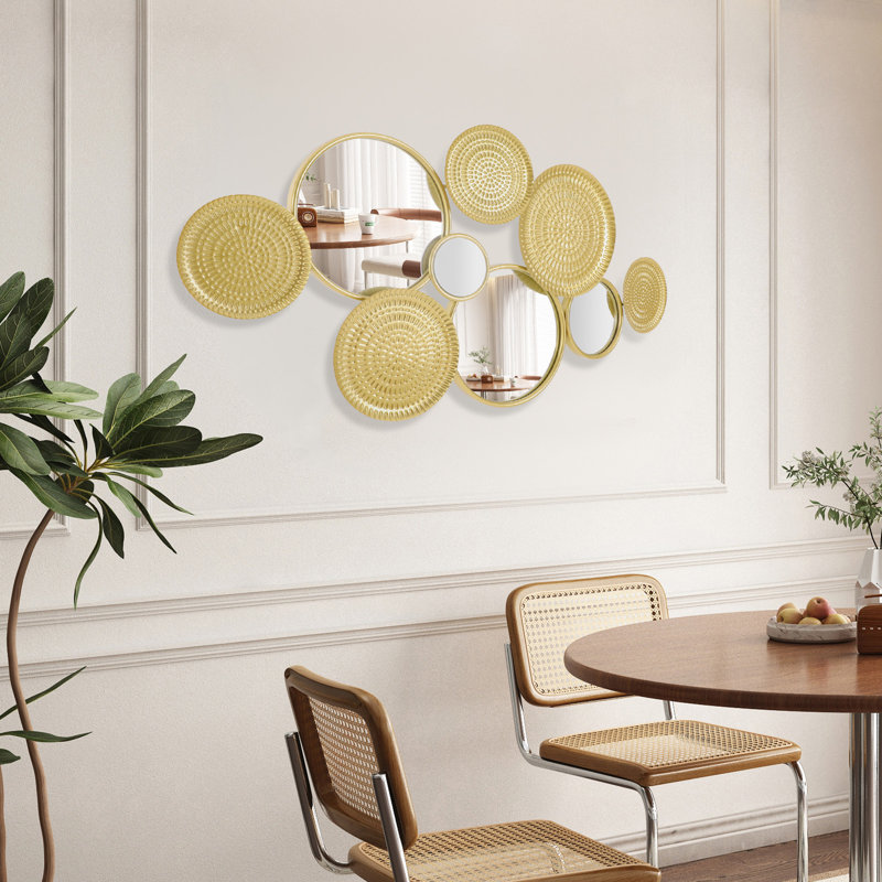 Miroir mural, Doré