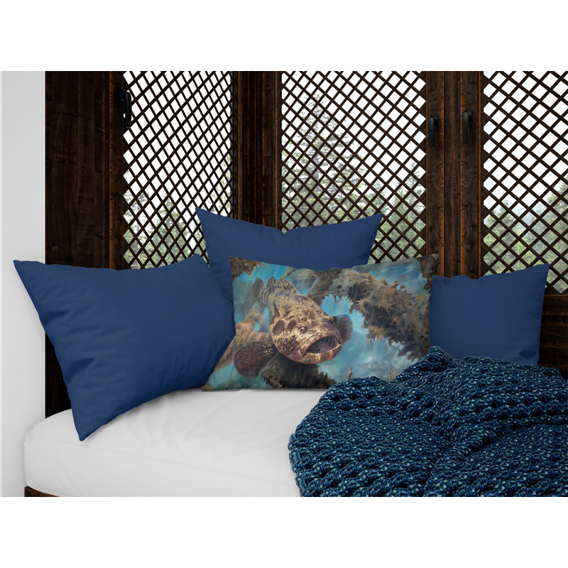  Goliath Grouper Indoor / Outdoor Lumbar Pillow