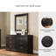 Commode double 6 tiroirs avec miroir Amaaima