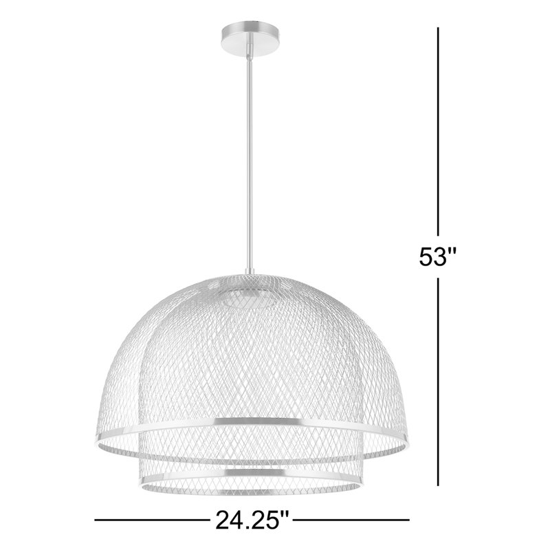 Luminaire suspendu géométrique 1 lumière DEL Sculptural, Laiton satiné