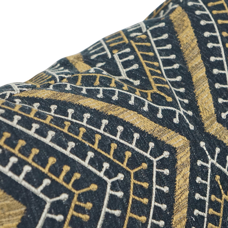 Geometric Reversible Throw Pillow, Tupelo Earth