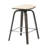 Hoxha Leather Square Counter Stool With Stained Poplar Wood Frame And 360-Degree Swivel Hoxha Collection-1281009130