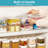 8-Pack Clear Plastic Organizer And Storage Boxes With Lids, Stackable, And Handles
