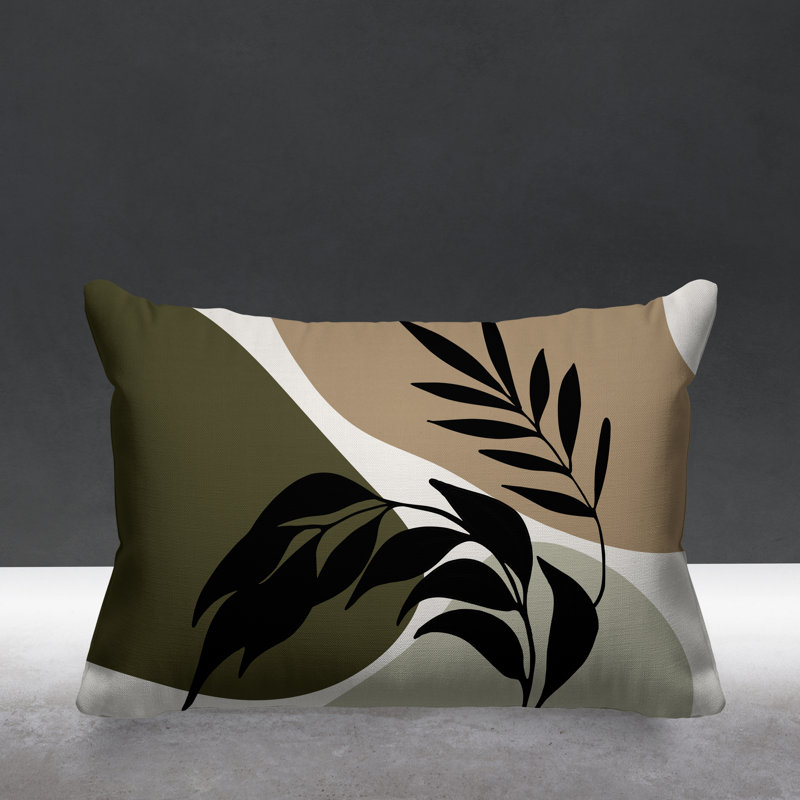 Coussin décoratif intérieur / extérieur Boho, Vert
