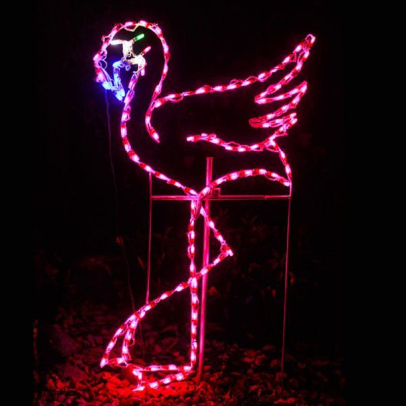 Lumières de chaîne lumineuse 126 flamant rose