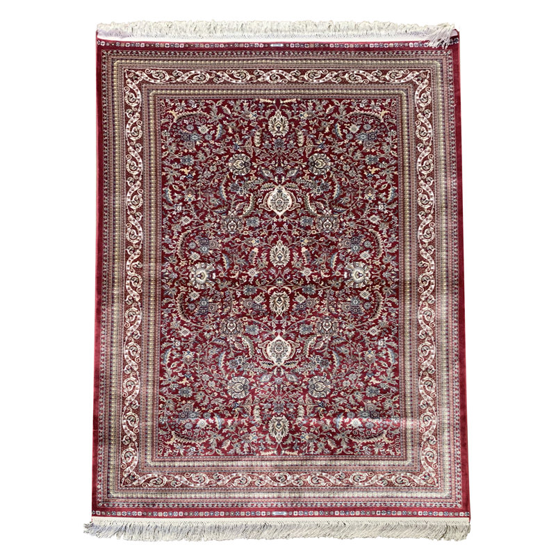 Rectangle Machine Tufted Silk Area Rug