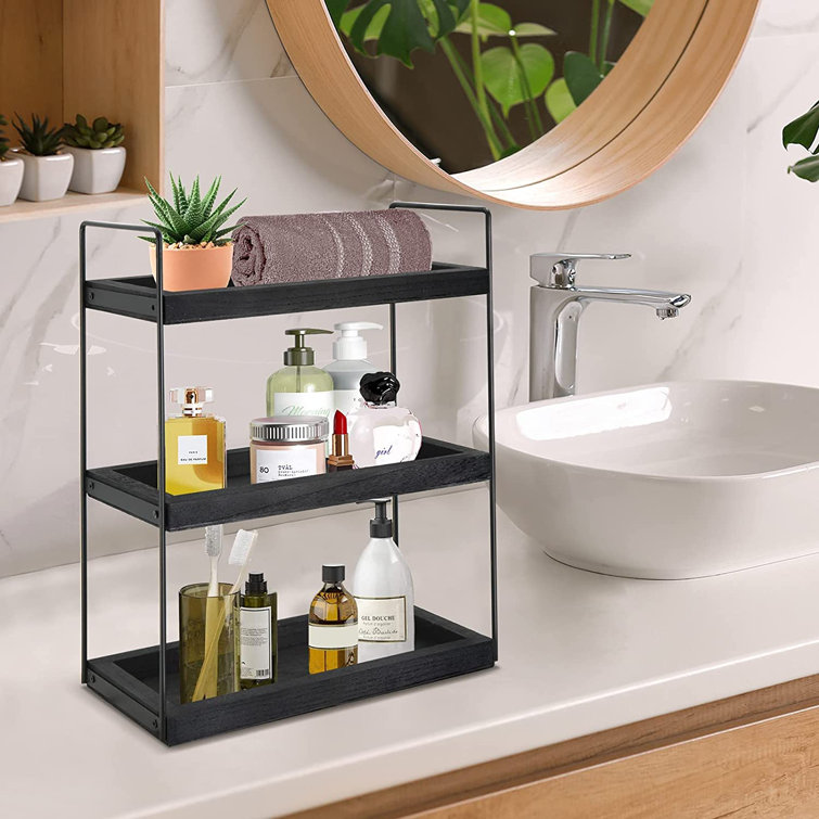 3 Tier Bathroom Counter Organizer, Counter Standing Rack Cosmetic Holder, Bathroom  Countertop Organizer and Storage Shelf, Vanity Organizer Bathroom Counter  Tray and Kitchen Spice Rack Standing 