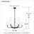 9 - Light Steel Dimmable Chandelier-92124028