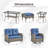 Valierius 7-Piece Outdoor Wicker Patio Furniture With Loveseat Glider, Rattan Coversation Set With Water Resistant Cushions-111720502