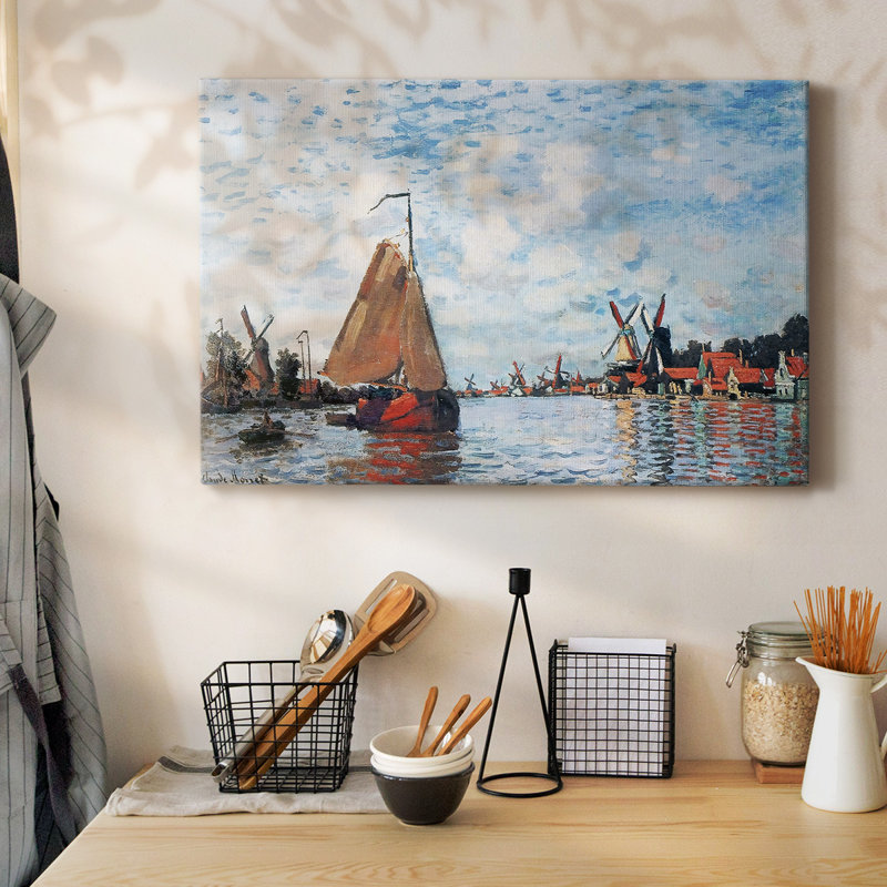 Zaan at Zaandam, 1871, toile tendue 01-Gallery, H 12 po x l 18 po