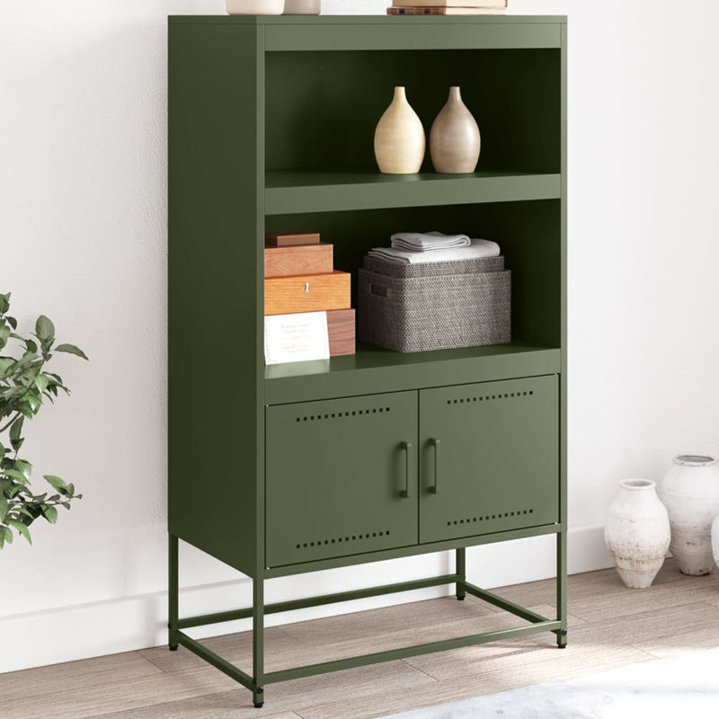 Areionna Unfinished TV Stand for TVs up to 24", Anthracite