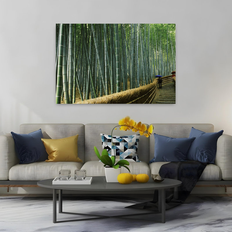 Stepped Walkway Passing Through A Bamboo Forest Arashiyama Kyoto Prefecture Kinki Region Honshu Japan Peaceful Tranquil Abstract Bamboo Forest Natu...