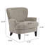 Fauteuil club rembourré Gerald Boucle