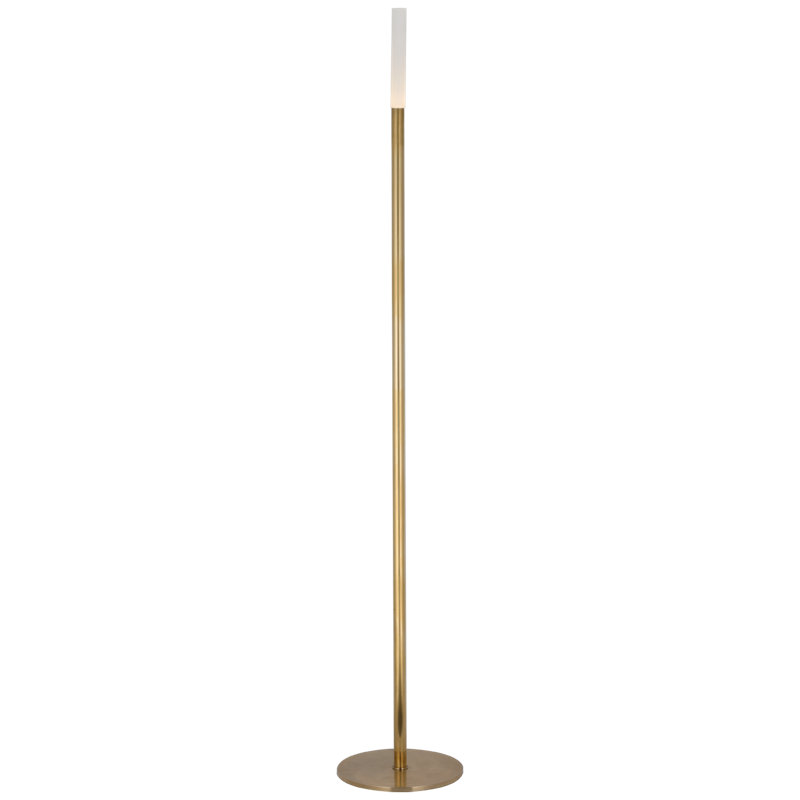 Rousseau LED Torchiere Floor Lamp, Antique Burnished Brass