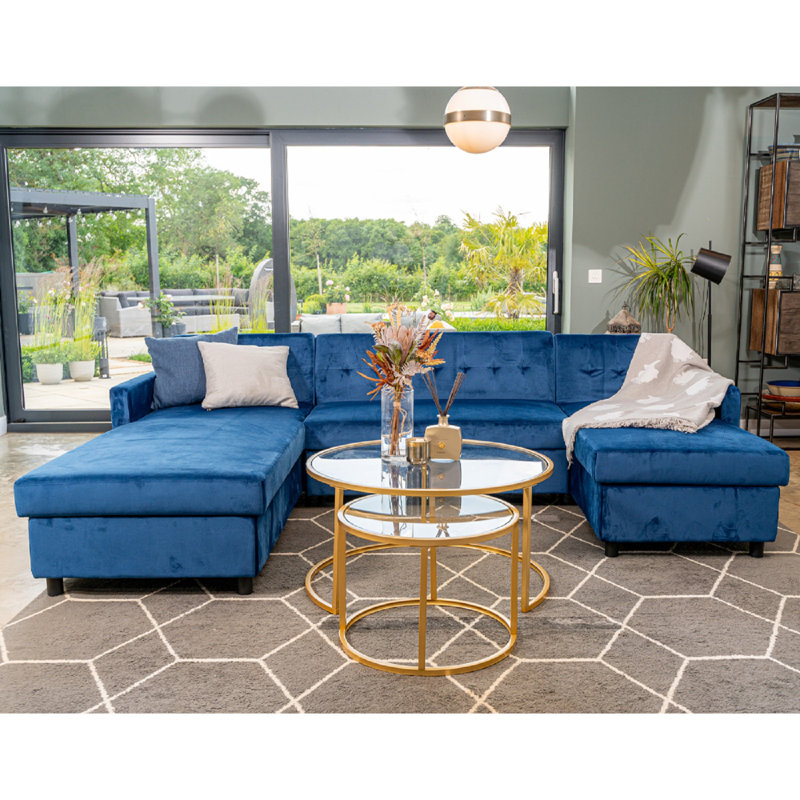 Shawny 6 Seater Sofa Bed, Blue