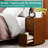 7.8" Wide Fully-Assembled Faux Leather Narrow Nightstand-500329563-492082316