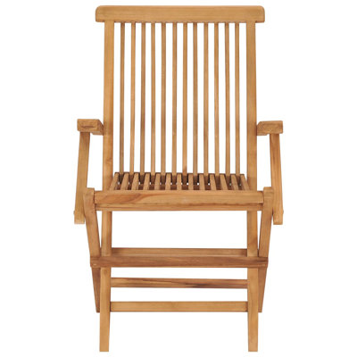 Mobilier de jardin en bois massif avec chaises en bois de teck massif