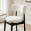 Ensemble de 2 tabourets de comptoir modernes Mid-Century avec structure en bois d'hévéa