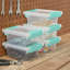 Sterilite Medium Clip Box Clear Home Storage Tote Container with Lid-99476630-99476626