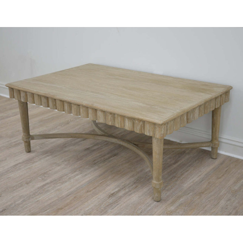 Manos Solid Wood Coffee Table, Natural Oak