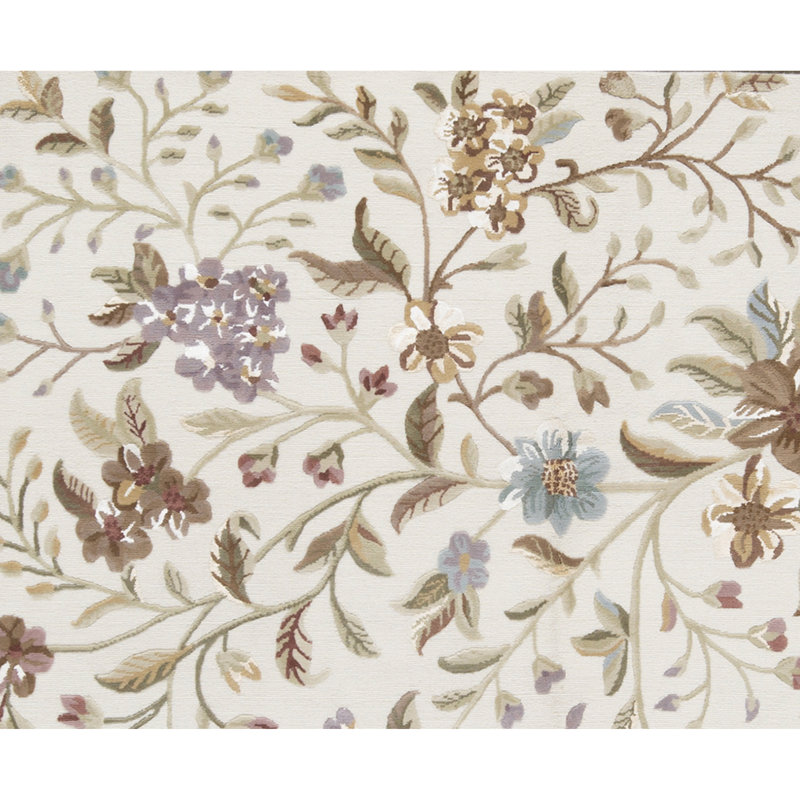 Wool Floral Area Rug