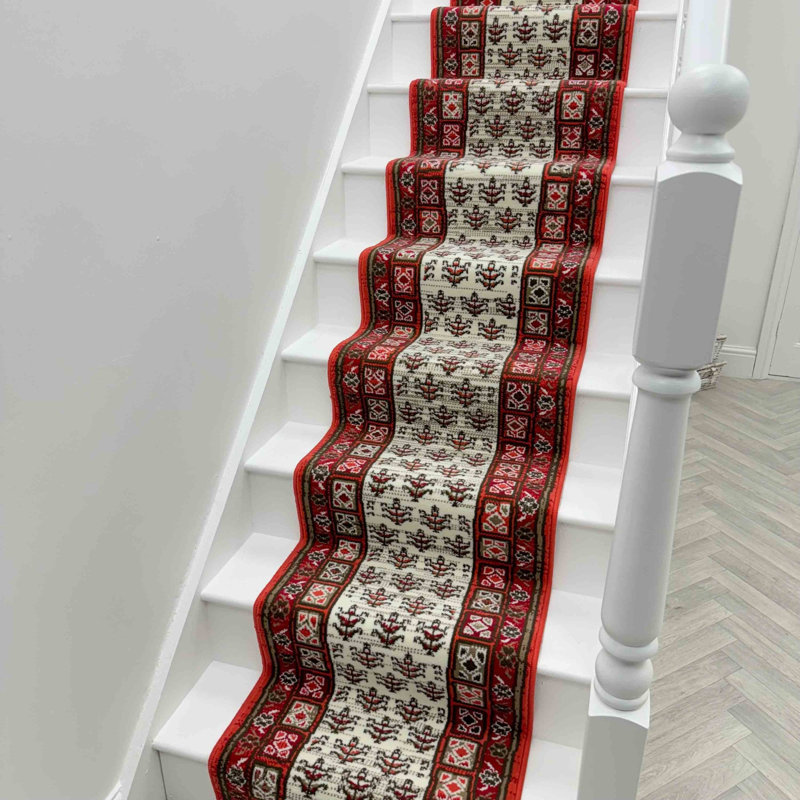 Stair Runner Geometric Area Rug, Runner 60 x 450 cm