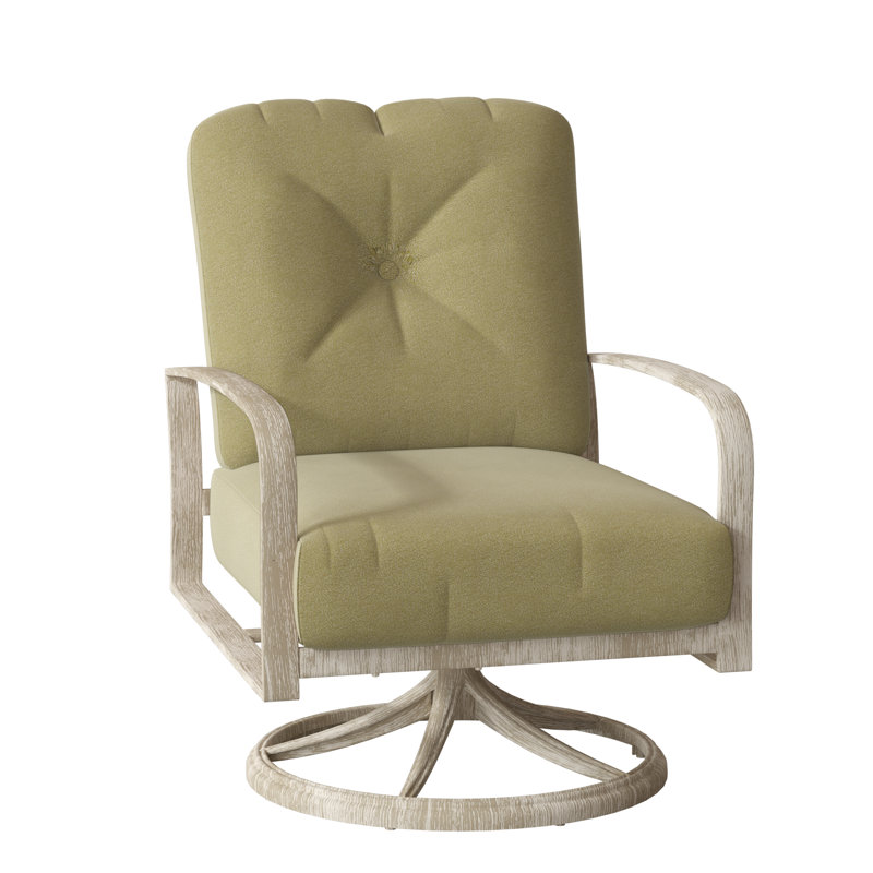 Fremont Outdoor Rocker Chair, Weathered White, Canvas Spa Sunbrella® Canvas