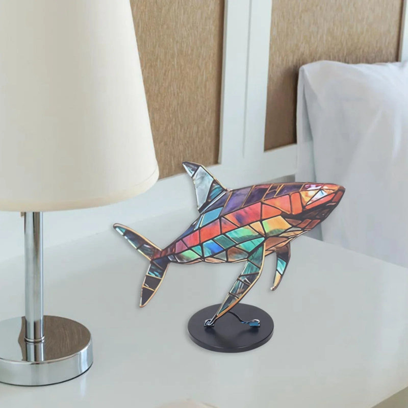 Colorful Mosaic Metal Animal Statues