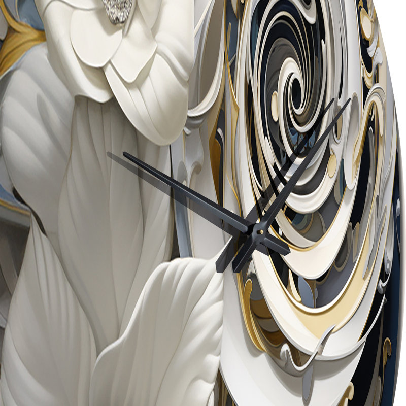 Horloge murale blanche, Très grand