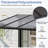 8 Ft. W x 5 Ft. D Outdoor Metal Pergola with Sloped Roof Patio Gazebo for Backyard, Deck