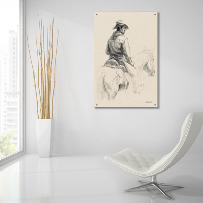  «Home On The Range 1» par Danhui Nai, art mural en verre acrylique, 24 po x 36 po