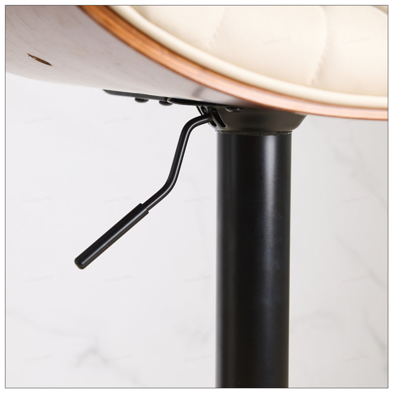 Set Of 2,360°Swivel Adjustable Height  Bar Stools, White