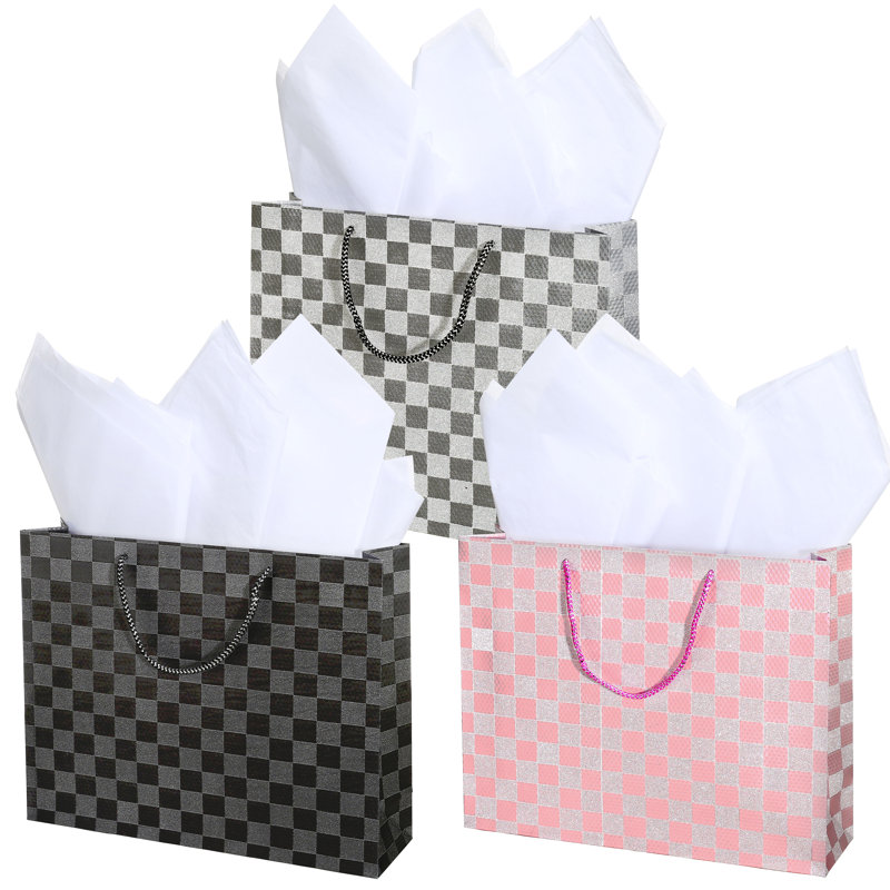 Sacs-cadeaux en papier jetables pour 3 personnes