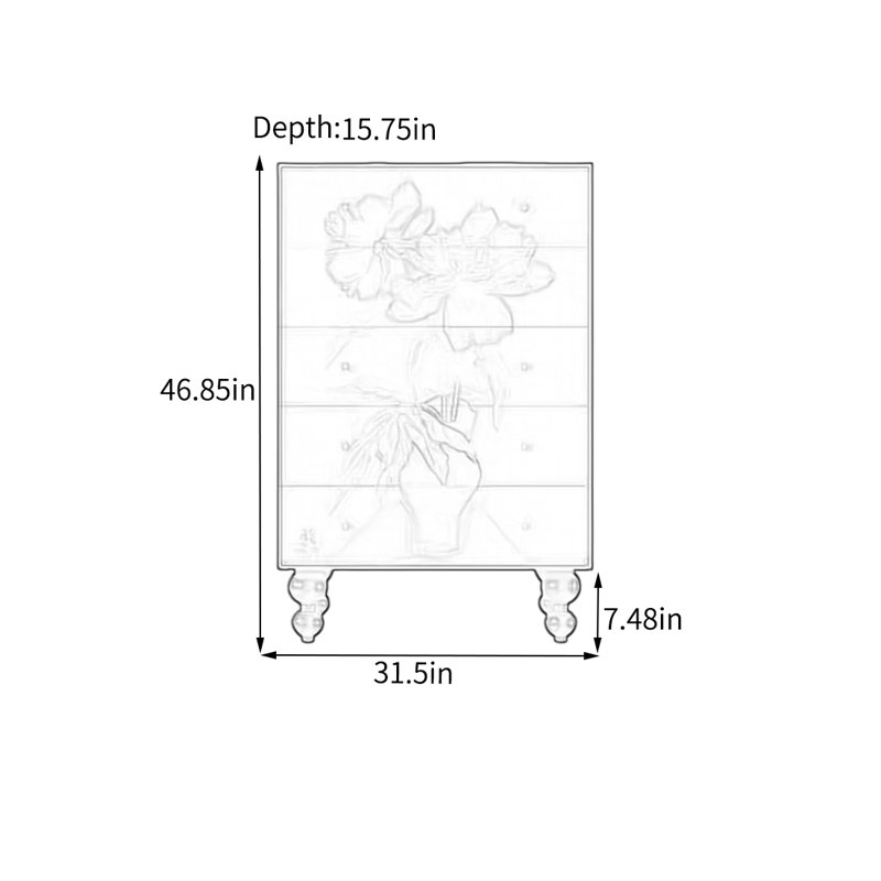Armoire de rangement avec cadre en noyer et plateau spacieux
